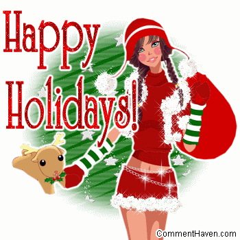 Happy Holidays Cute Santa picture