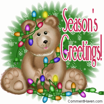Seasons Greetings Bear Ligh picture