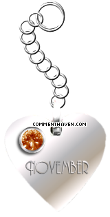 November Keychain picture