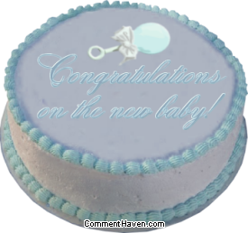 New Baby Boy Cake picture