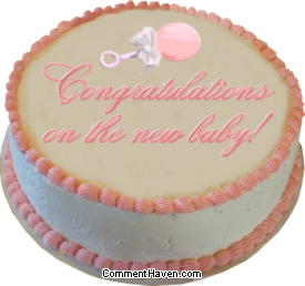 New Baby Girl Cake picture