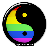 Yin Yang Rainbow Pride picture for facebook