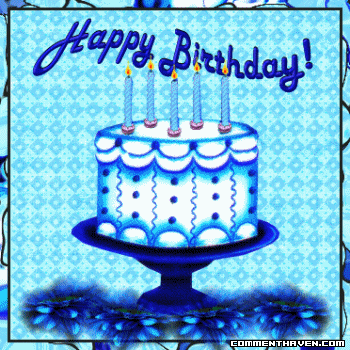 Bleu Birthday Cake picture for facebook