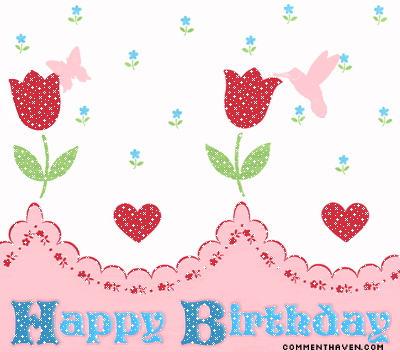 Flower Heart Birthday picture for facebook