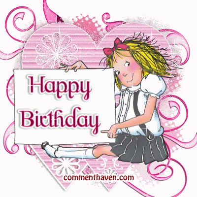 Girl Birthday Sign picture for facebook