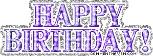 Happy Birthday  Glitter picture for facebook