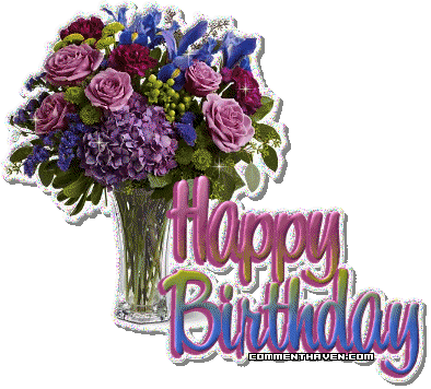 Happy Birthday Flowers picture for facebook
