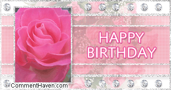 Sparkle Flower Happy Birthd picture
