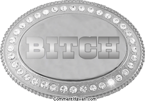 Bitch Belt Buckle picture for facebook