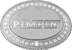 Pimpin Belt Buckle picture for facebook