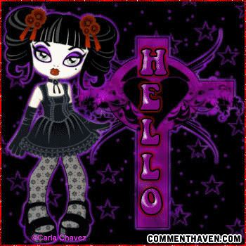 Hello Gothic picture for facebook
