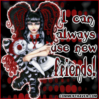 New Friends Gothic picture for facebook