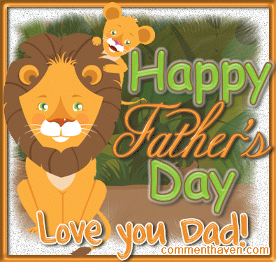 Lion Father Love picture for facebook