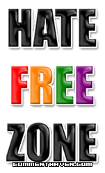 Hate Free Zone picture for facebook
