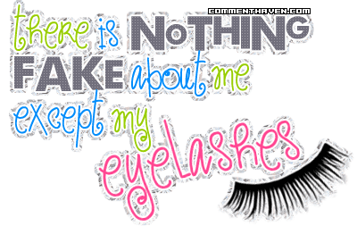 Girly Fake Eyelashes picture for facebook