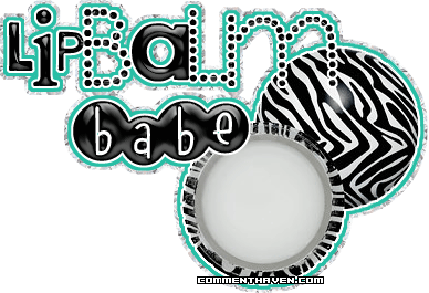 Girly Zebra Lip Balm picture for facebook