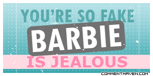 Fake Barbie Jealous picture for facebook