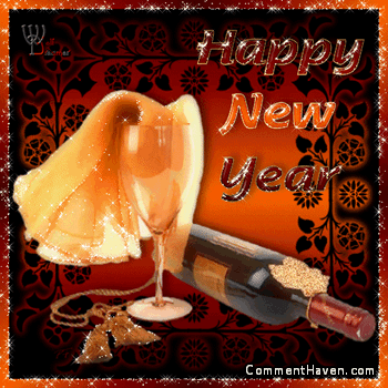 Orange New Year picture for facebook
