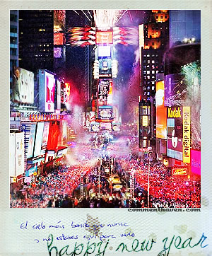 Polaroid New Year picture for facebook