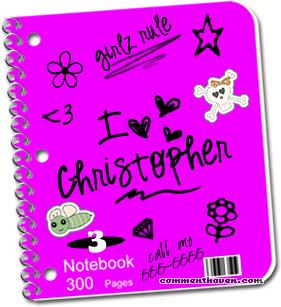 Christopher Notebook picture