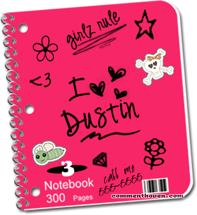 Dustin Notebook picture