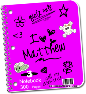 Matthew Notebook picture