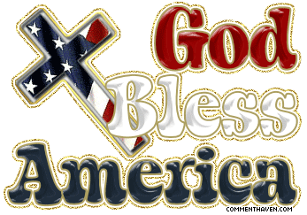 God Bless America Flag Cross picture for facebook