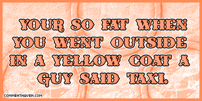 Fat Yellow Taxi picture for facebook