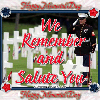 We Remember And Salute You picture for facebook