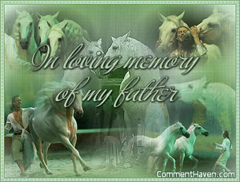 Horses Memory Father picture for facebook