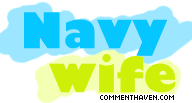 Wife Navy picture for facebook