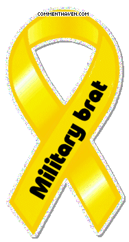 Yellow Ribbon Military Brat picture for facebook