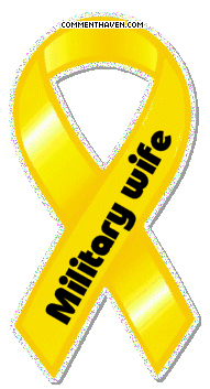 Yellow Ribbon Military Wife picture for facebook