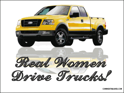 Truck Woman picture for facebook