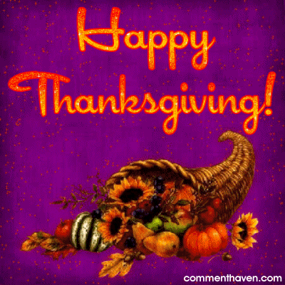 Purple Thanksgiving picture for facebook