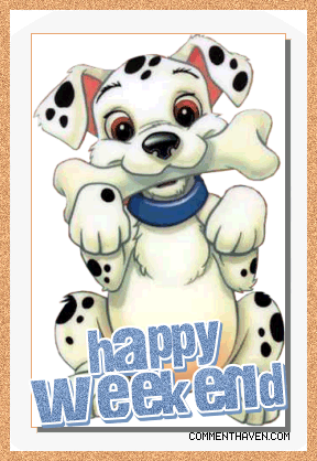 Dalmation Happy Weekend picture for facebook
