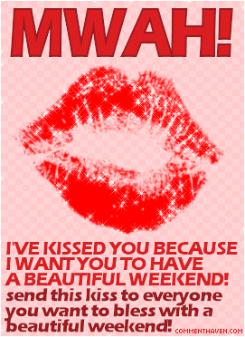 Kiss Beautiful Weekend picture for facebook