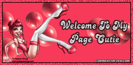 Welcome To My Page Bubbles picture