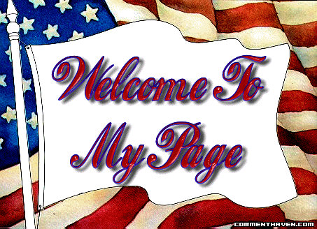 Welcome To My Page Flag picture