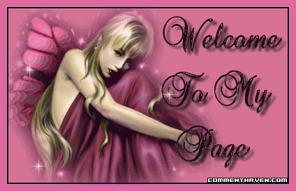 Welcome To My Page Pink Fairy picture for facebook