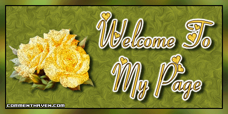 Welcome To My Page Rose Yellow picture