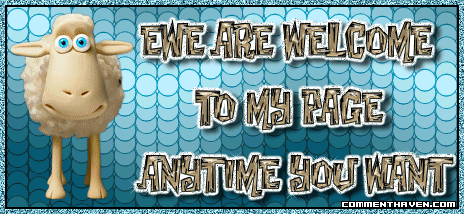 Welcome To My Page Sheep picture