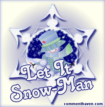 Let It Snow Man picture for facebook