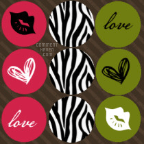 Zebra Love Background