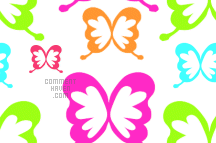 Butterflies W Background