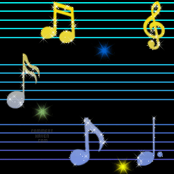 Music Note Animated Background