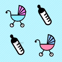 Baby Buggy Bottle Background