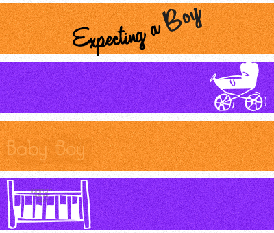 Stripe Expecting Boy Background