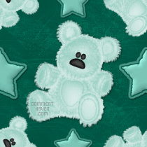 Teal Bear Background