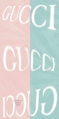 Gucci Pink Blue Background